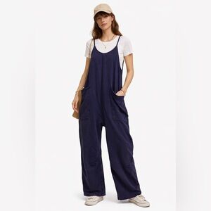 FP Movement Hot Shot Onesie Oversized Baggy Harem Wide Leg Pockets Casual Boho S